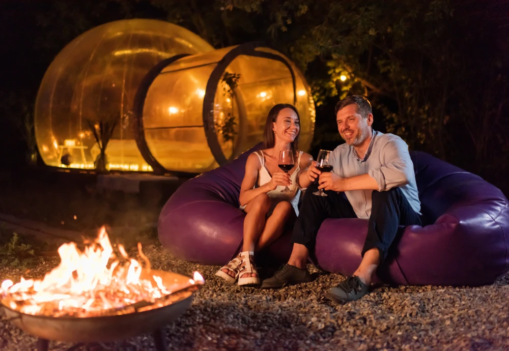 bubble tent stargazing